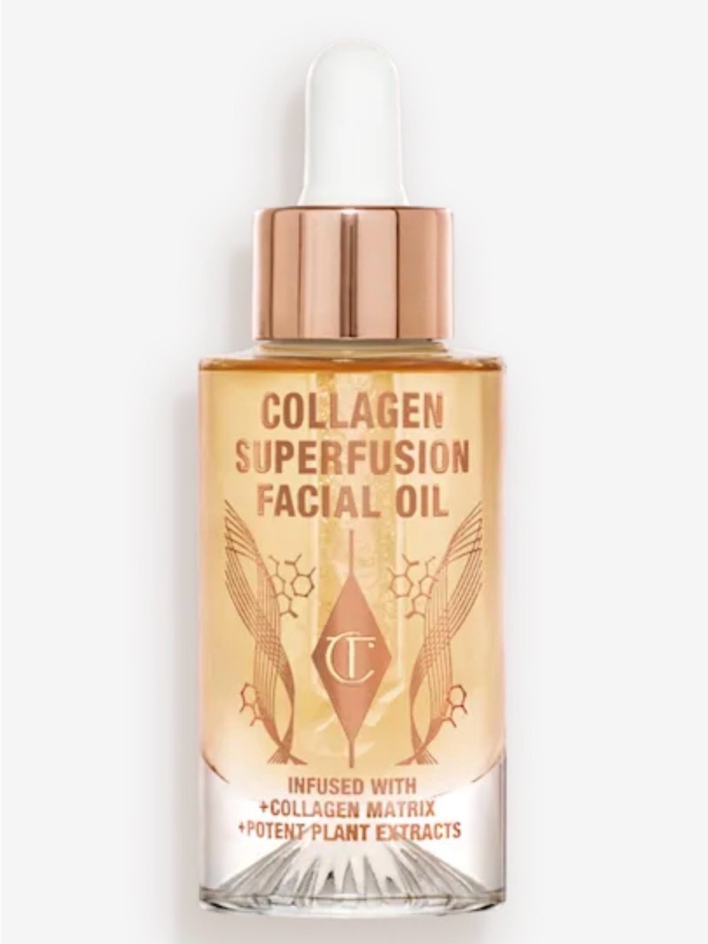 FULL size, Charlotte Tilbury Collagen Superfusion Facial Oil — Rose Gold Bottle